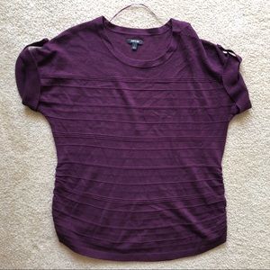 Purple Knit Blouse